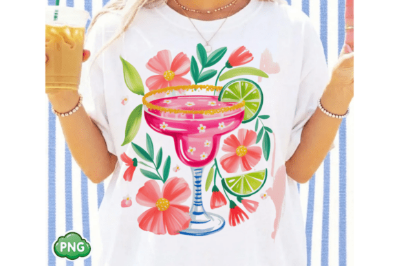Bring the Party to Your Projects with Pink Margarita & Coastal Cocktail PNGs