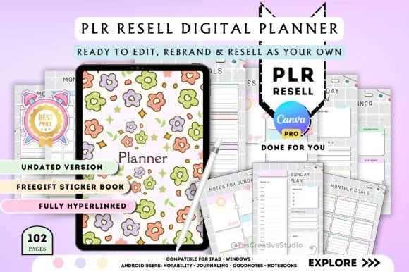 Canva PLR Template for Digital Planners: A Creative Toolkit