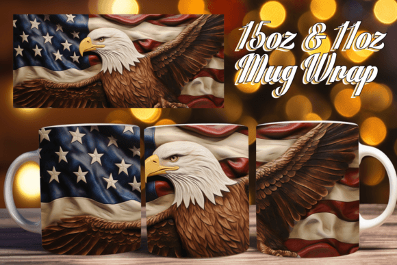 Celebrate with the American Pride Sublimation Mug Wrap