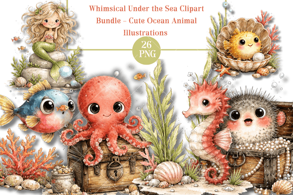 Dive into Creativity: Mastering Whimsical Under the Sea Clipart