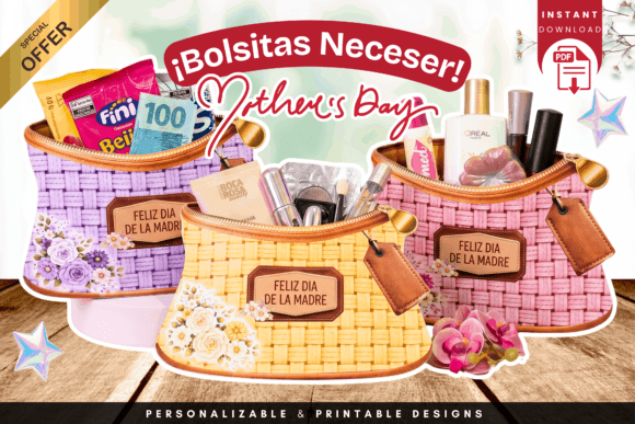 Elevate Mother's Day with Woven Basket Pouch Gift Bags
