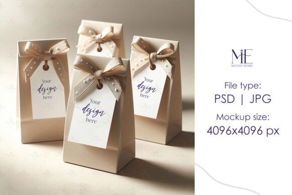 Elevate Your Designs with Gift Tag Mockups