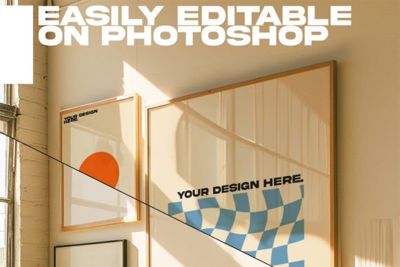 Multiple Frame Wall Gallery Mockup Pack: Your New Design Secret Weapon