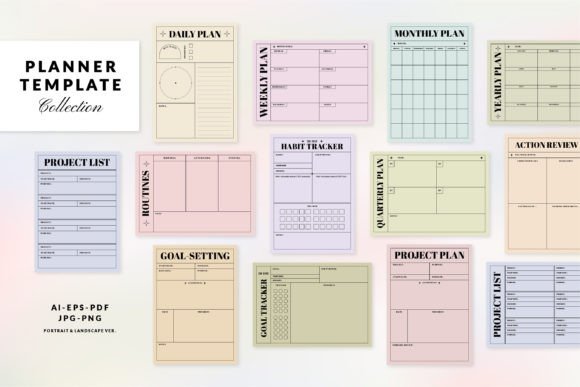 Organize Your Creative Chaos: The Ultimate Planner Template Set
