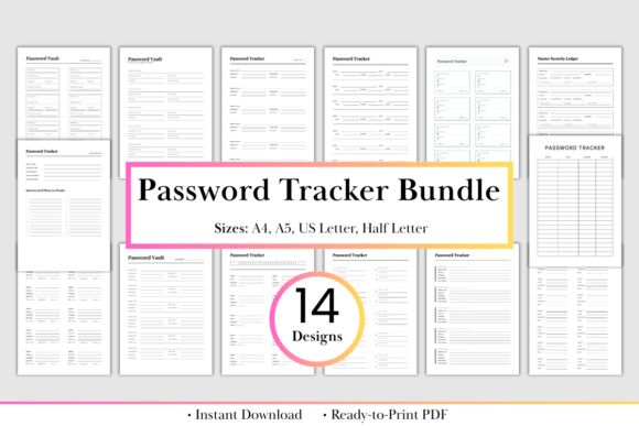 Secure Your Accounts with the Ultimate Password Tracker Bundle