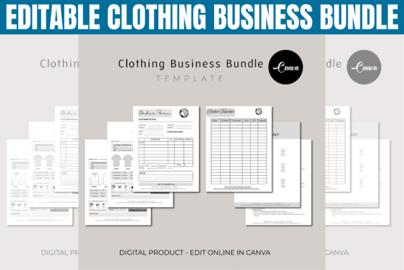 Streamline Your Apparel Brand with the Editable Clothing Business Bundle