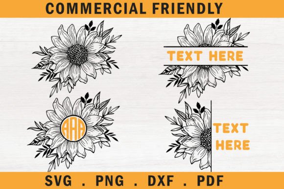 Stunning Sunflower SVG and Monogram Designs for Crafters