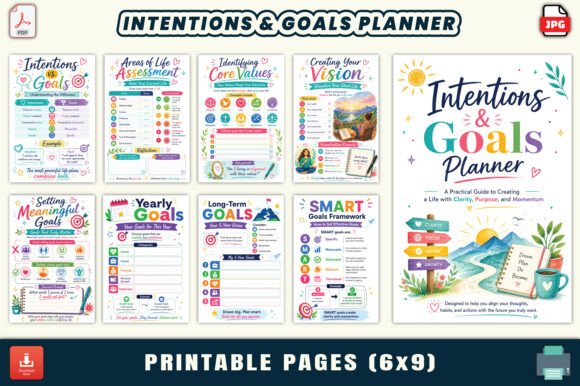 Transform Your Ambitions into Reality with the Intentions & Goals Planner