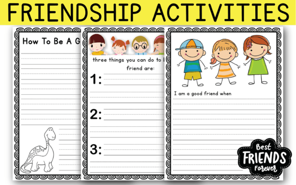 Valentine's Day Friendship Writing Cards